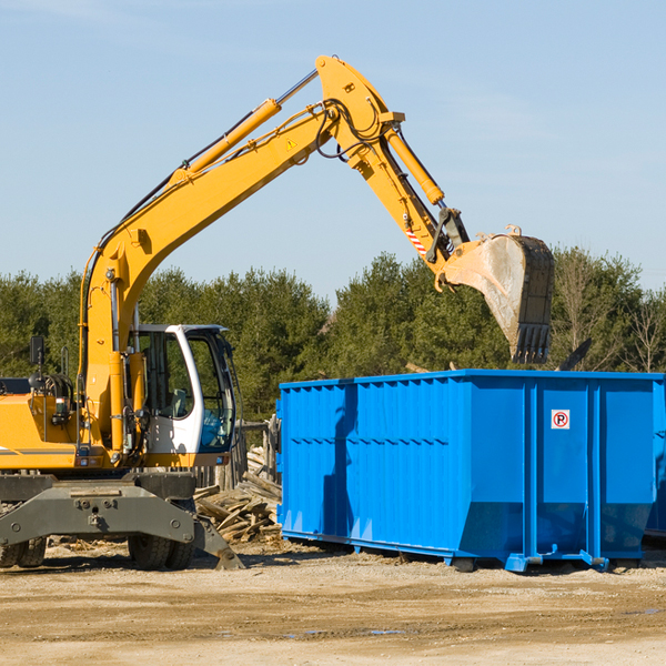 how many times can i have a residential dumpster rental emptied in Edgemont SD